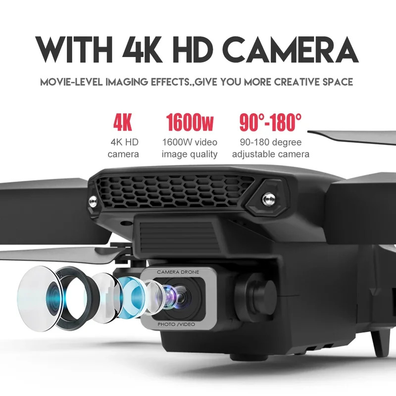E88 ProИнтеллектуальный складн – обзор и цена Drone Camera 4K